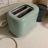 小熊(Bear) 多士炉 烤面包机馒头片机家用全自动不锈钢2片吐司加热机 绿色-DSL-C02W1晒单图