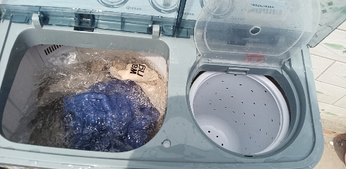 小鸭4.5公斤迷你双桶洗衣机家用小型双缸半全自动婴儿童洗脱两用晒单图