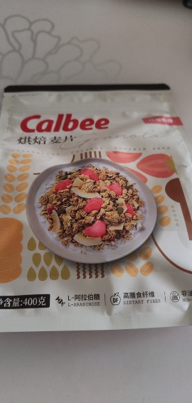 Calbee/卡乐比烘焙燕麦片红枣枸杞味387克*1袋热冲营养早餐代餐晒单图
