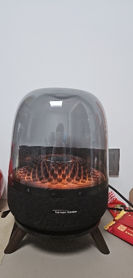 哈曼卡顿 音乐琉璃四代4代 360°环绕立体声 菱形氛围灯效 桌面蓝牙音箱 Aura Studio4[成毅款]晒单图