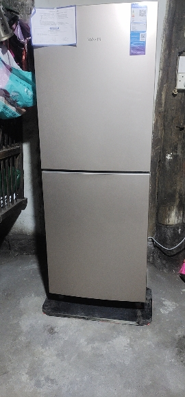 美的出品华凌冰箱 175升金色冰箱双门家电冰箱节能低音二门双温深冷速冻家用租房冷冻冷藏冰箱 BCD-175CH晒单图