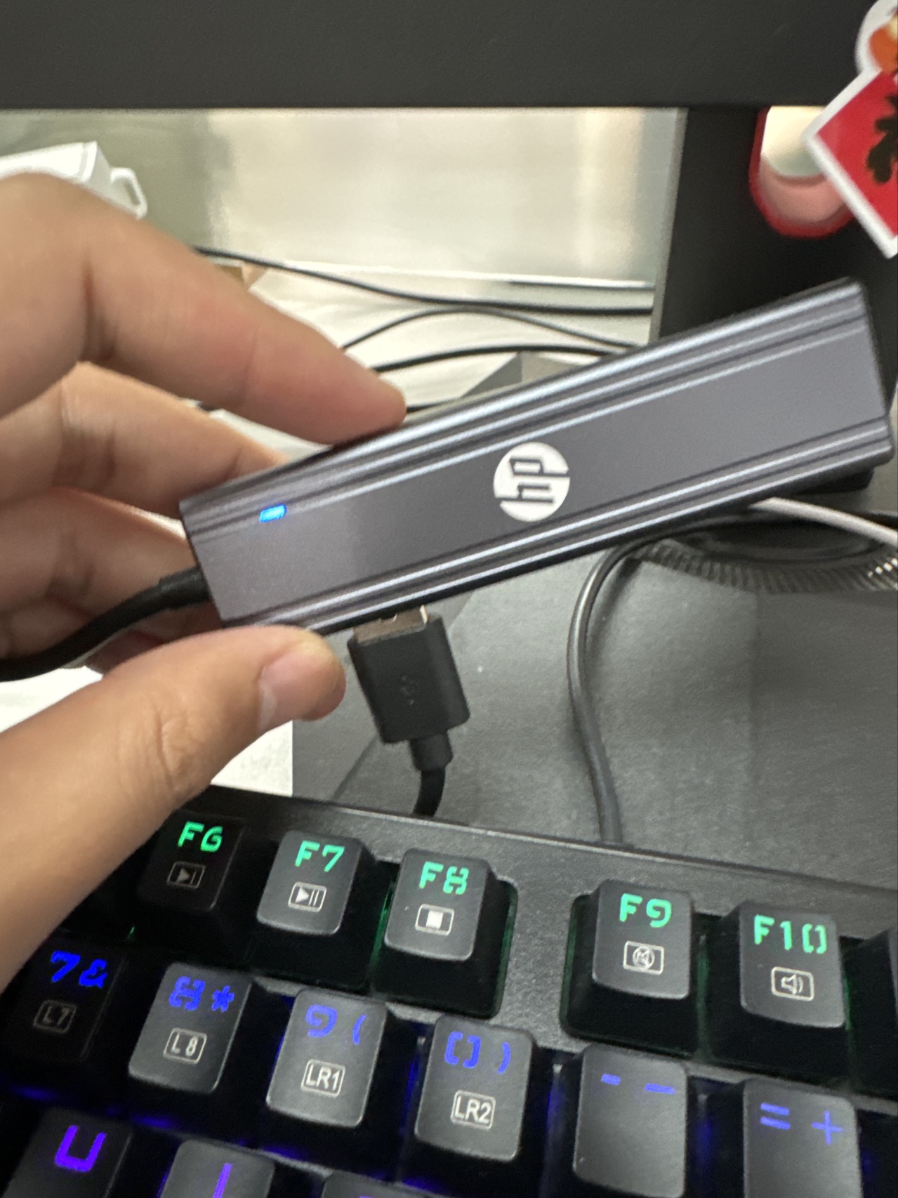 HP惠普CT100 USB拓展坞笔记本多接口一拖四USB 适用手机电脑转换器转接头晒单图