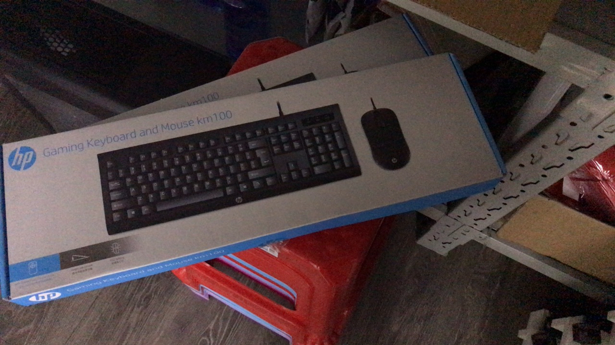 惠普(HP)km100有线USB键盘鼠标套装 笔记本台式电脑通用办公键鼠套装 黑色晒单图