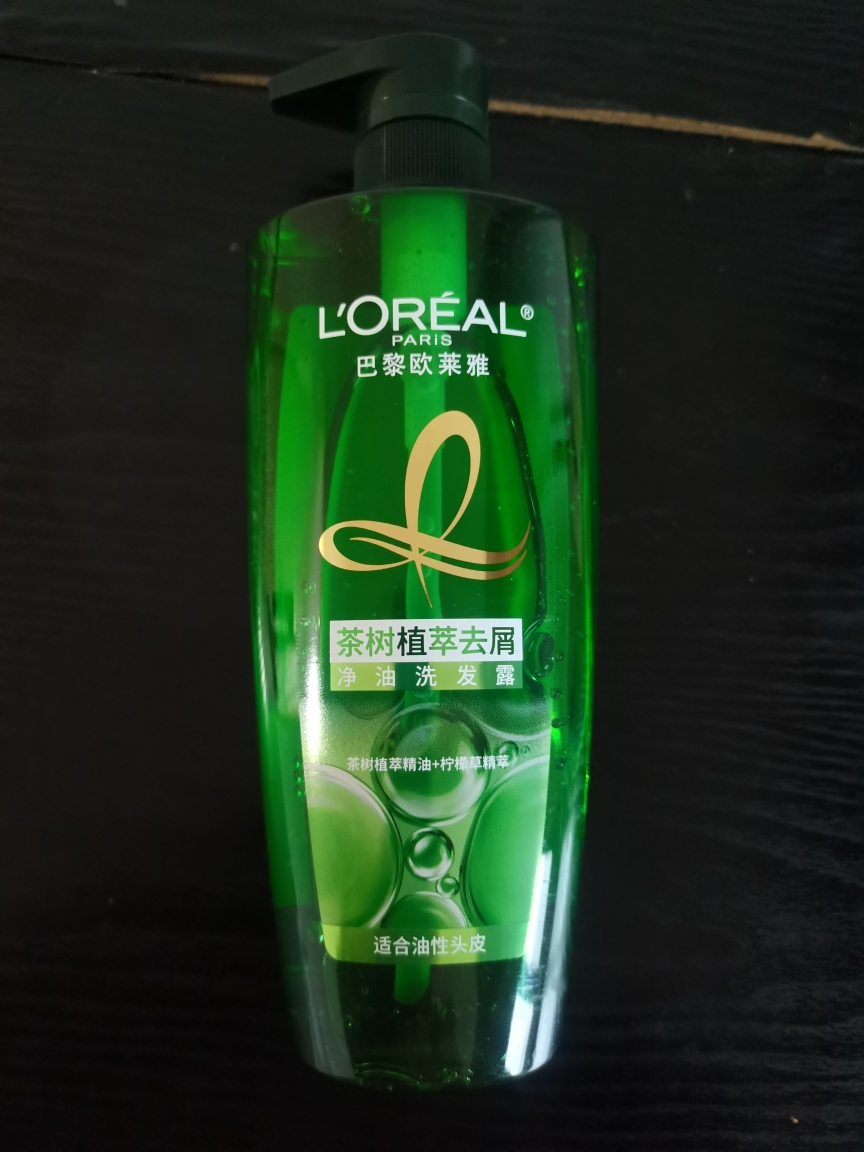 欧莱雅(L''OREAL)茶树植萃去屑净油洗发露700mL晒单图