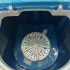 单缸单筒迷你洗衣机切夫曼带脱水洗脱一体小型婴儿童宝宝半自动宿舍家用_双钮蓝光款蓝色晒单图