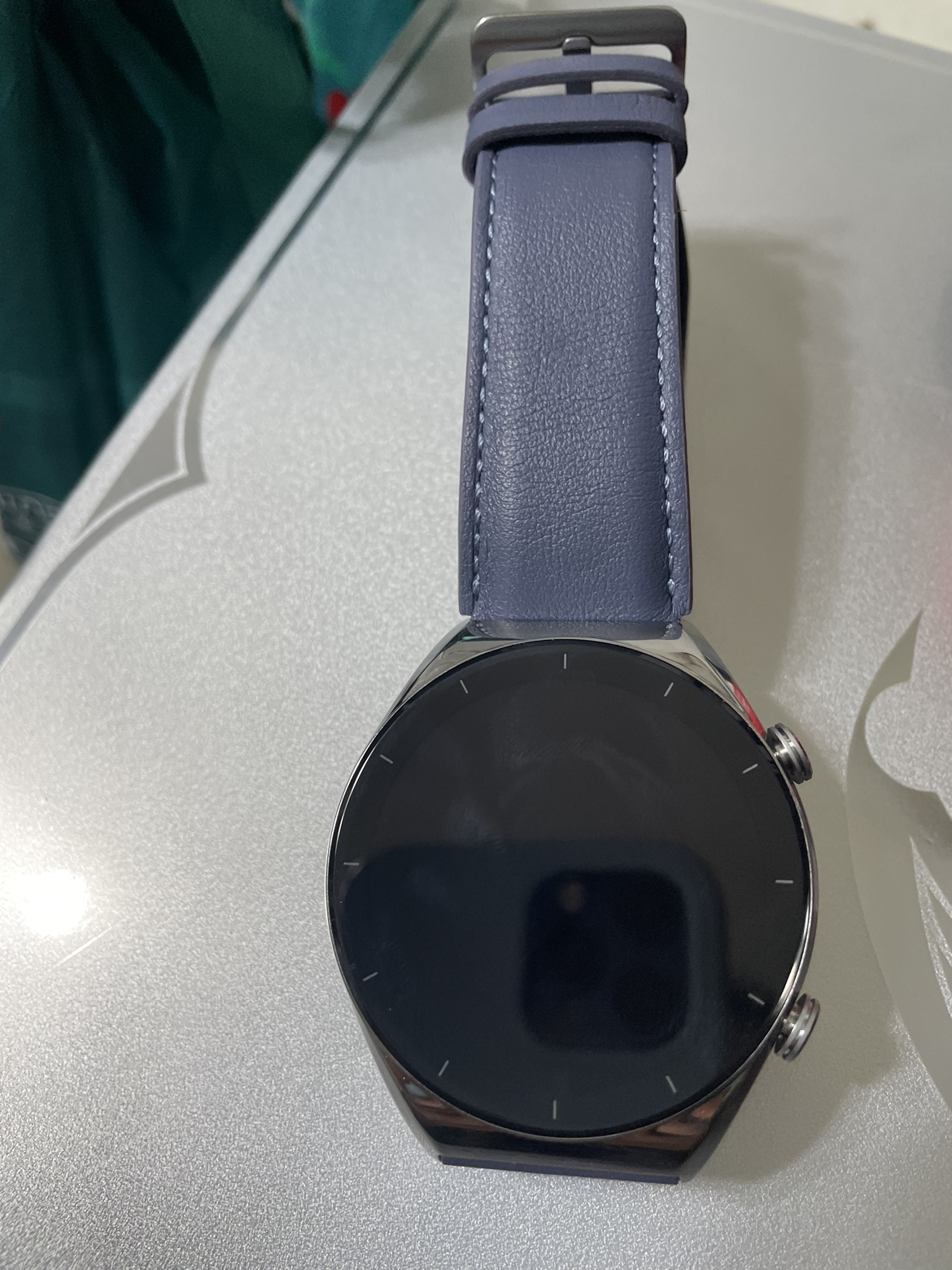小米XIAOMI WATCH S1 流光银 智能手表 无线充电 精准定位 血氧心率 深海蓝真皮表带晒单图