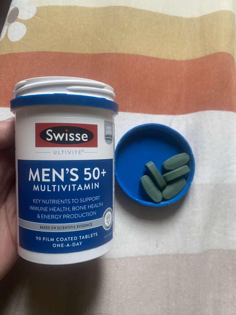 Swisse中老年男士复合维生素片剂90粒/瓶装 澳洲进口男性50+/50岁以上复合维生素矿物质营养补充晒单图