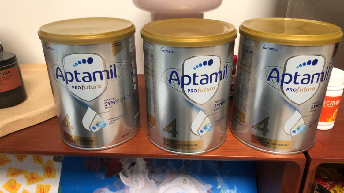 澳洲爱他美(Aptamil)白金版 儿童配方奶粉 4段(36个月以上) 900g*3罐装晒单图