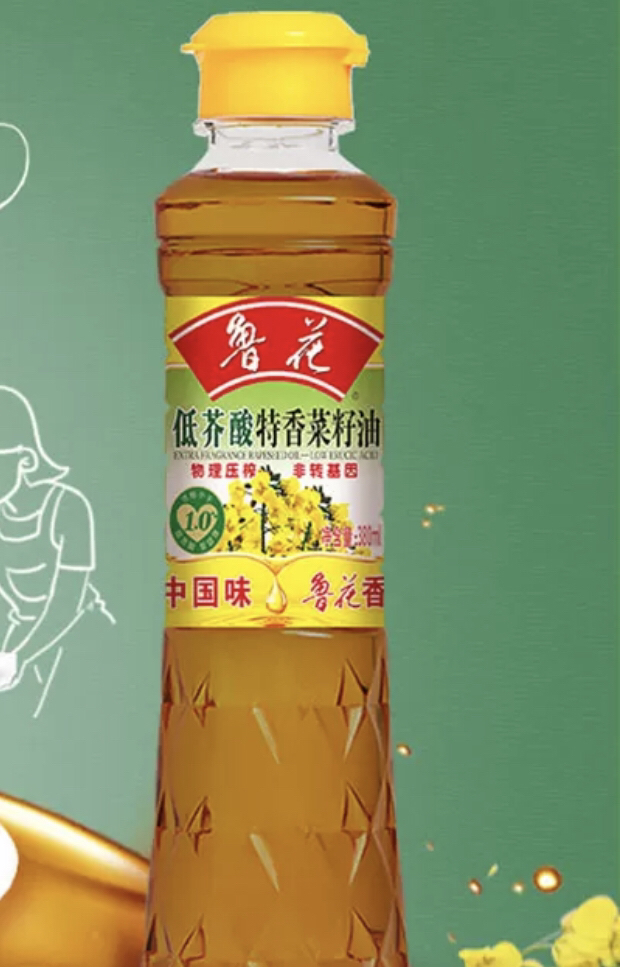 鲁花 低芥酸特香菜籽油 380ml 物理压榨 非转基因 粮油 食用油 压榨晒单图