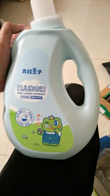 青蛙王子婴儿洗衣液4斤特惠装新生婴幼儿宝宝专用儿童洗衣液晒单图