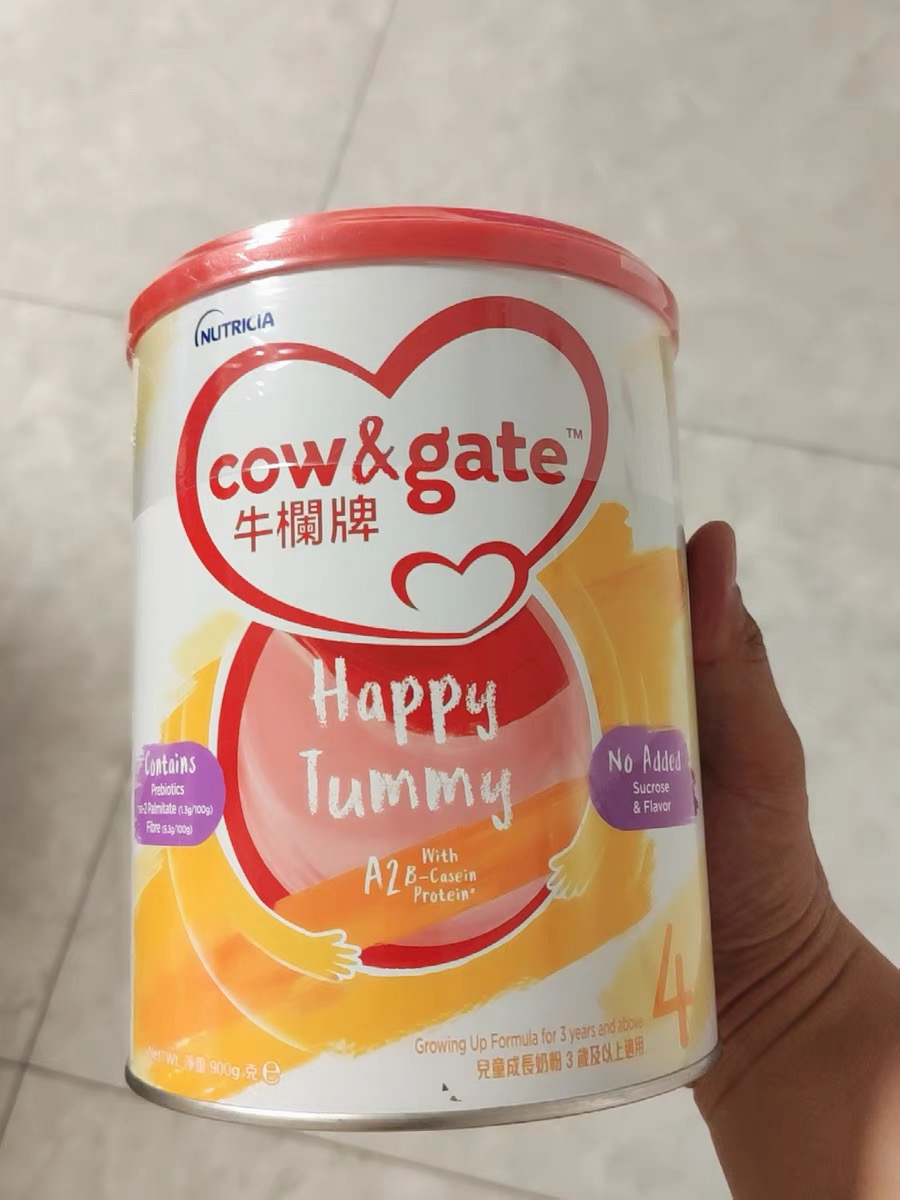 牛栏(Cow&Gate)港版儿童奶粉 A2 β-酪蛋白 4段(3岁以上) 900g晒单图