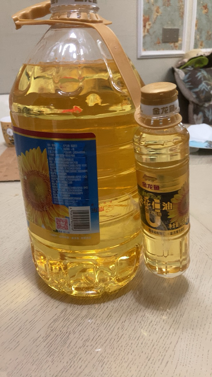 金龙鱼 食用油 自然葵香葵花籽油5L 原油欧洲进口晒单图