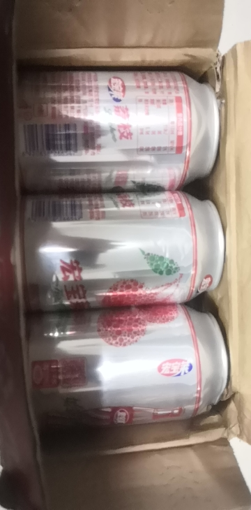 宏宝莱荔枝味汽水饮料330ml*12罐装 东北特产 果汁网红 碳酸饮料晒单图