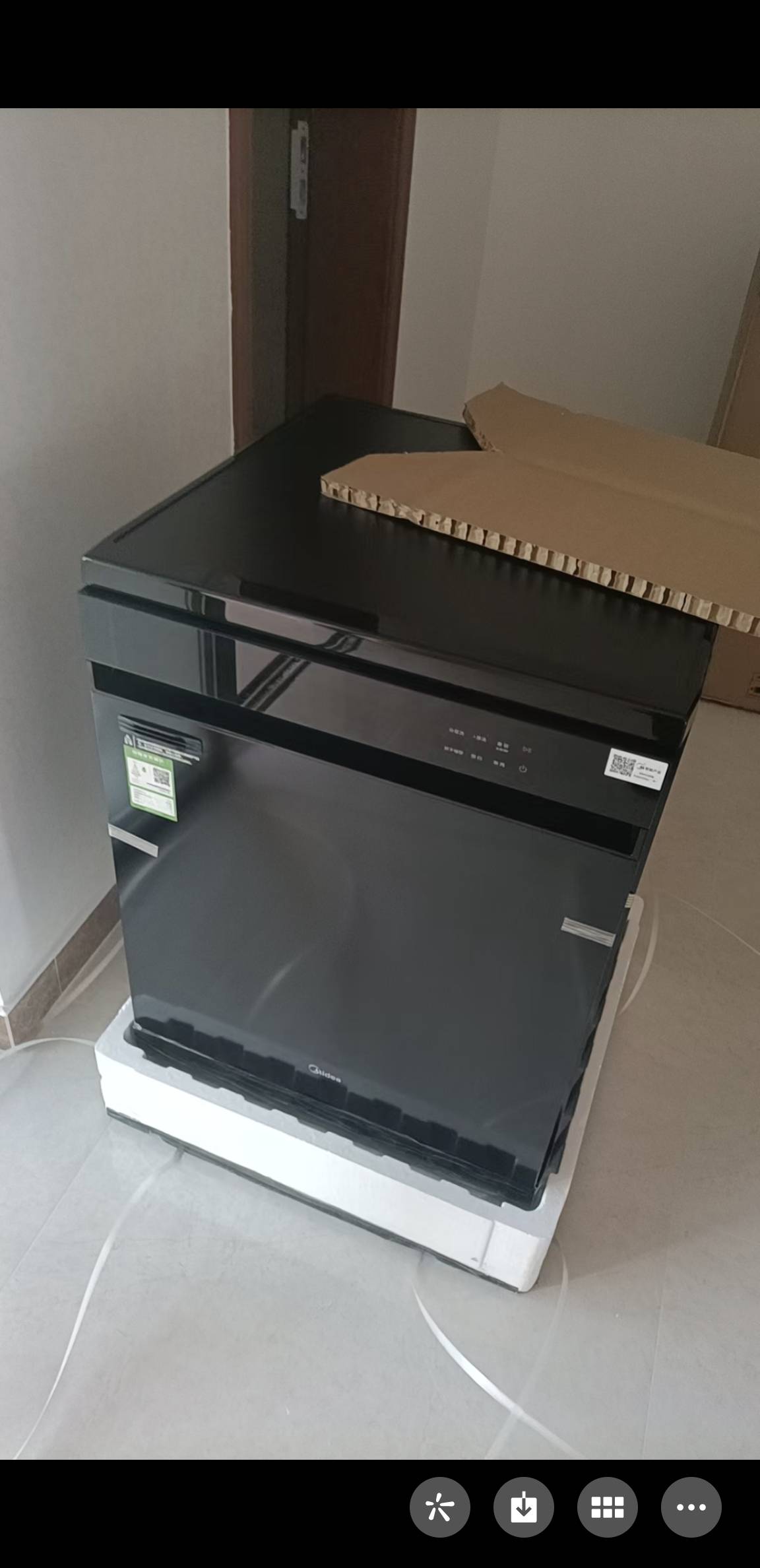 美的(Midea)14套嵌入式洗碗机RX600Max全面升级105℃热风烘干+升降碗篮一级水效三星消毒超真实炫彩屏晒单图