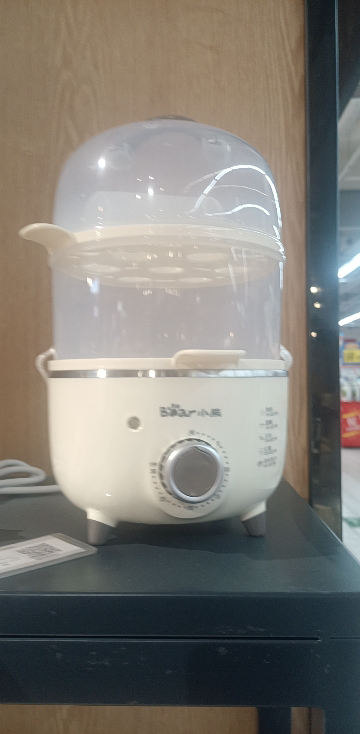 小熊(Bear)煮蛋器 家用蒸蛋器早餐机 可定时单双层 自动断电 迷你煮蛋机 不锈钢发热盘 早餐神器ZDQ-B14R1晒单图