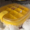 炊大皇冰块模具 食品级硅胶速冻制冰神器 带盖防尘冻冰块储存盒硅胶冰格模具黄色BG26293晒单图
