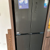 美的61厘米薄407升一级智能双变频十字对开双开门四开门家用电冰箱大容量超薄嵌入式BCD-407WSPZM(E) 月夜灰晒单图