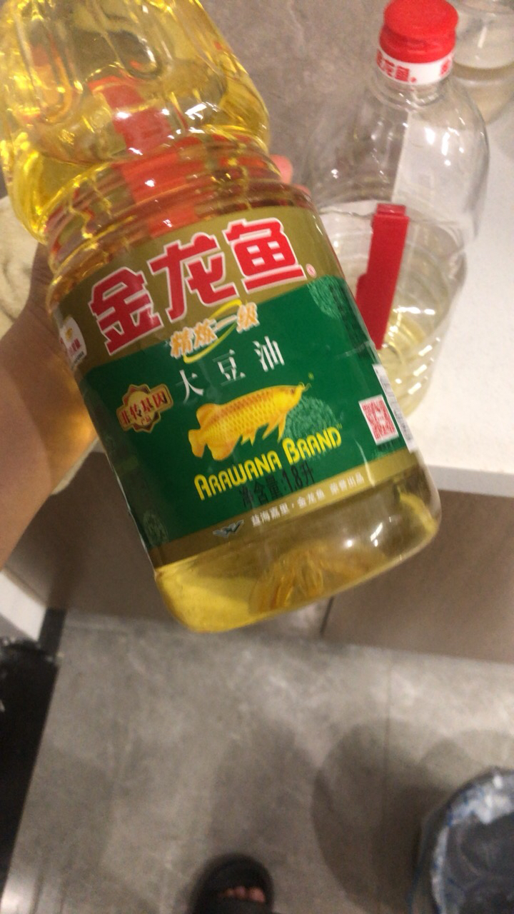 金龙鱼非转基因精炼一级大豆油1.8L 植物油豆油食用油小瓶烘焙晒单图