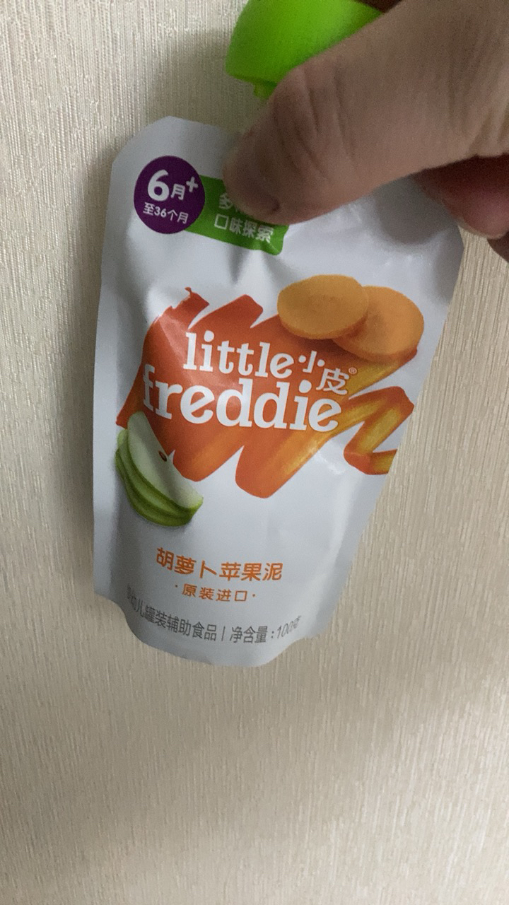 Little Freddie 小皮 胡萝卜苹果泥 100g晒单图