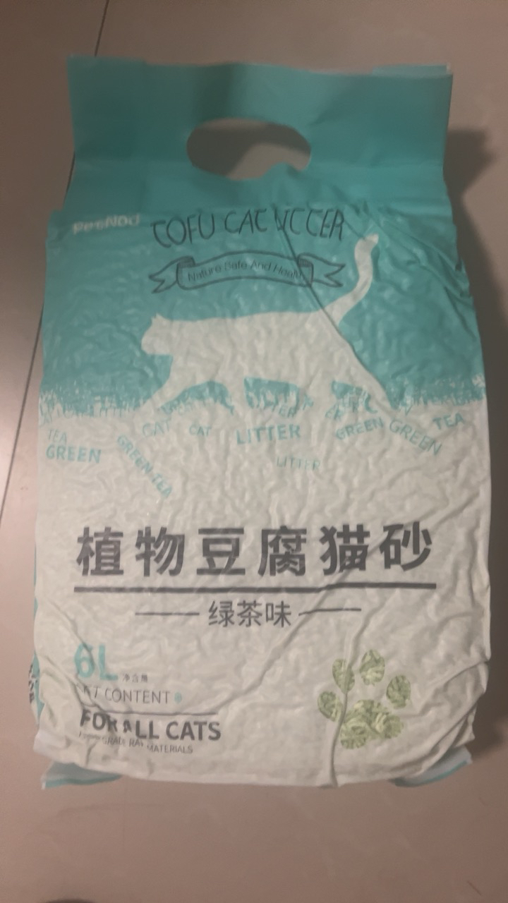 诺旦猫砂绿茶植物豆腐猫砂6L约4.8斤细颗粒豆腐猫砂除臭结团可冲马桶(发货迅速)晒单图