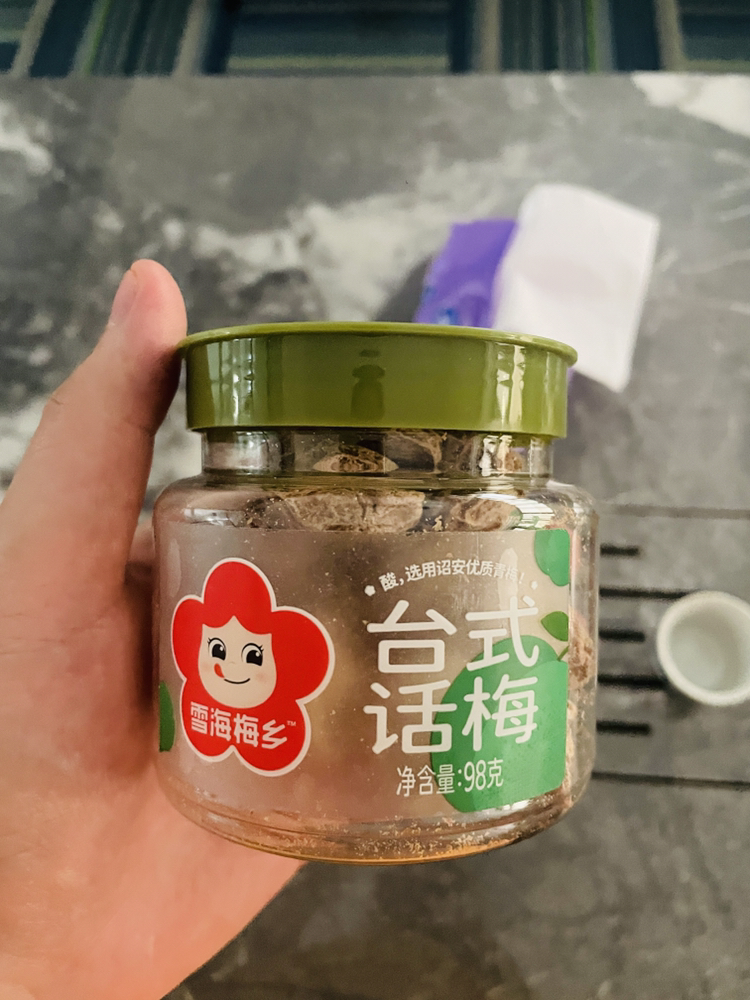 雪海梅乡 台式话梅98g*1罐装 果干蜜饯休闲零食小吃果脯梅干晒单图