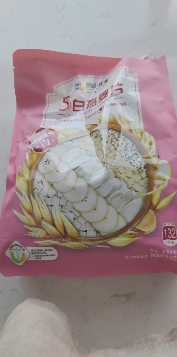 阴山优麦5白燕麦片420克(35克×12)冲泡即食燕麦片混合麦片营养早餐晒单图