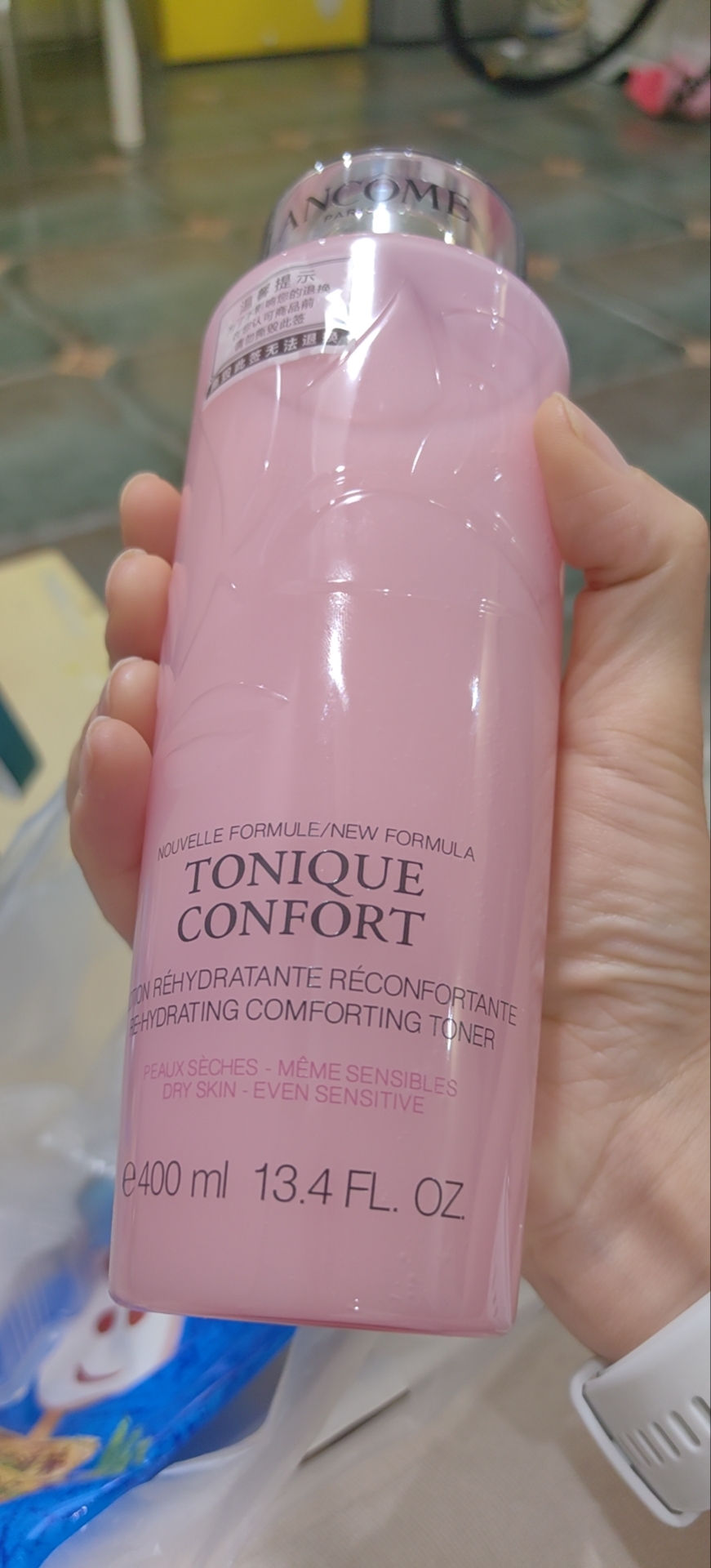 兰蔻(lancome)小黑瓶精华肌底液保湿补水爽肤水干皮亲妈滋润营养清莹大粉水400ML两瓶装+小/样50ml晒单图