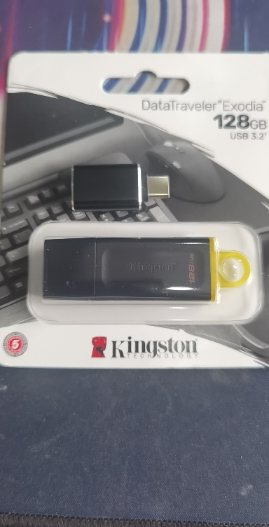 金士顿u盘128GB USB3.2 Gen 1 U盘 DTX 时尚设计 轻巧便携晒单图