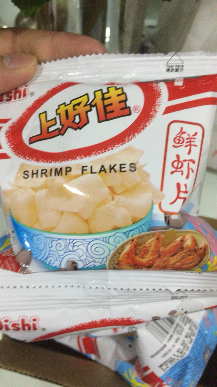 上好佳鲜虾片虾条薯片5g*5包解馋怀旧膨化小零食休闲食品小吃大礼包批发晒单图