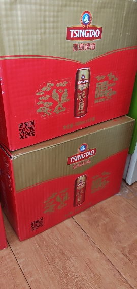 青岛啤酒(TSINGTAO)千禧临门10度 500ml*12听 2箱实惠组合装(ZJ)晒单图