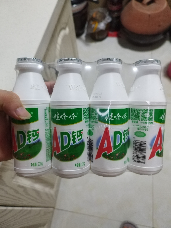 娃哈哈AD钙奶220ml*8瓶散装晒单图