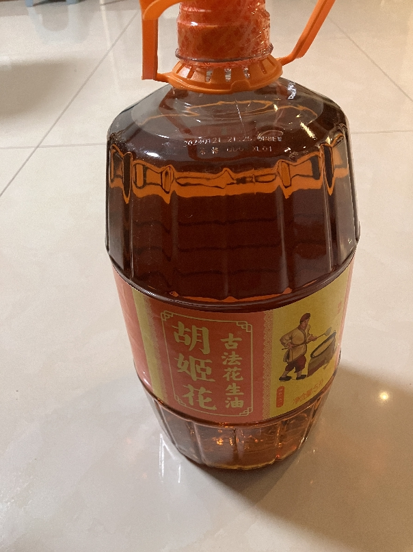 胡姬花 食用油 压榨一级 古法花生油5L 家用炒菜烹饪煎炸晒单图