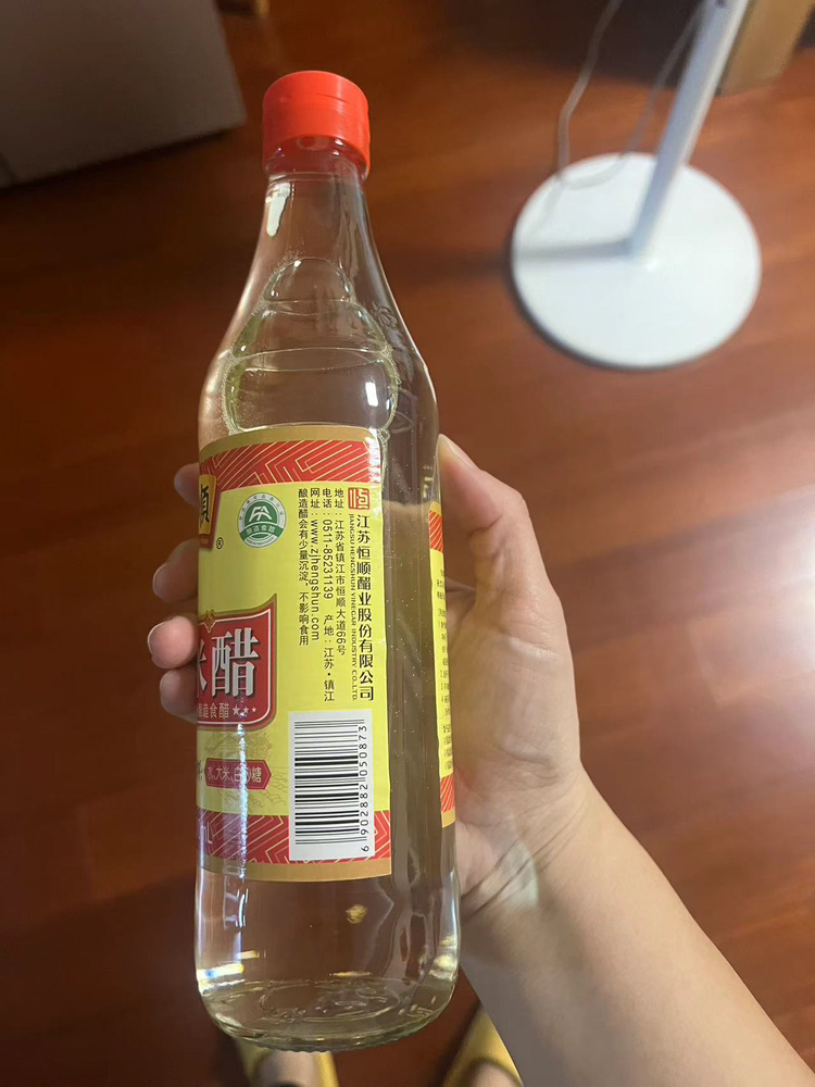 恒顺 9度白米醋 500ml/瓶 零添加剂 可泡醋蛋液蒜姜凉拌菜腌制小菜晒单图