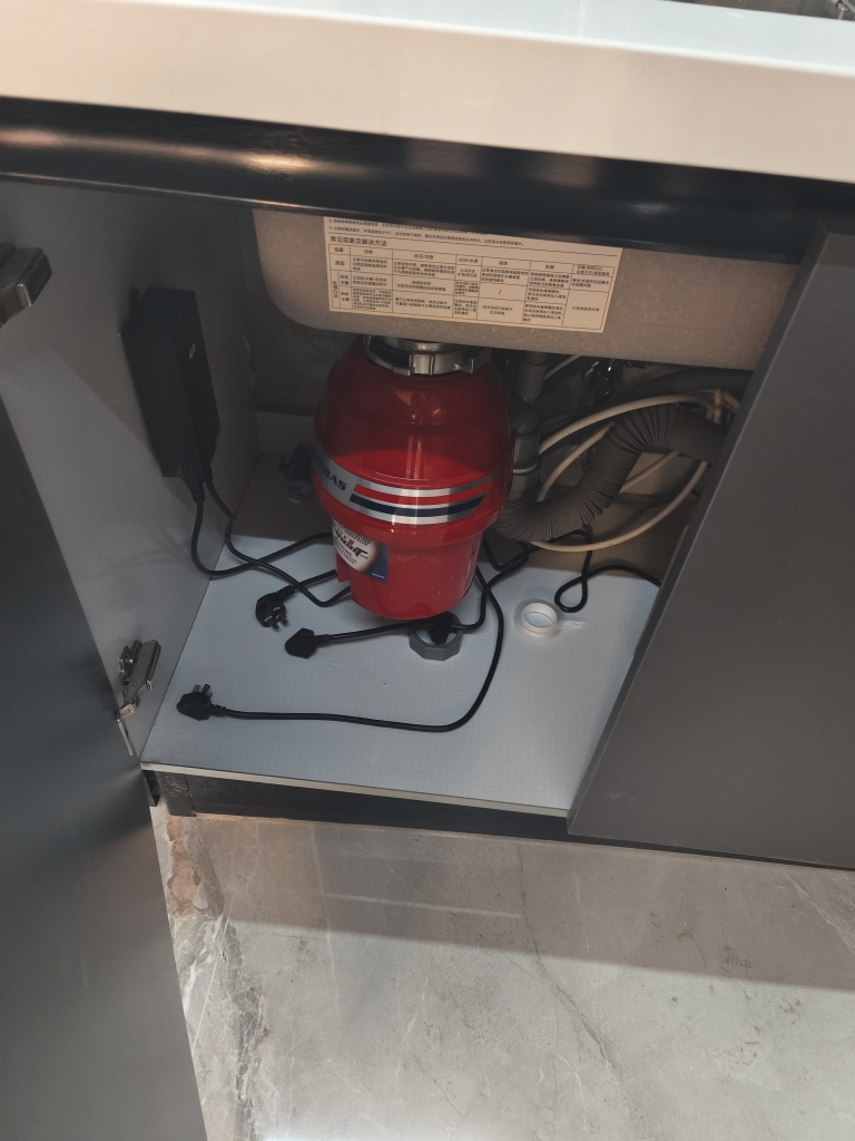 贝克巴斯E60evo家用厨房食物垃圾处理器水槽厨余粉碎机无线开关 650W功率 0.88P马力强劲动力晒单图