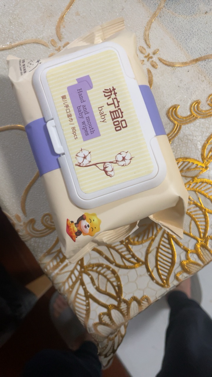苏宁宜品婴儿手口柔湿巾80片*4包晒单图