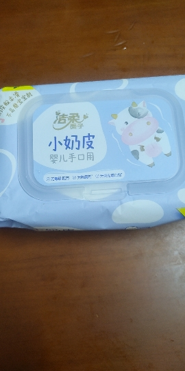 洁柔小奶皮婴儿手口可用湿巾80片1包宝宝湿纸巾清洁家用实惠装晒单图