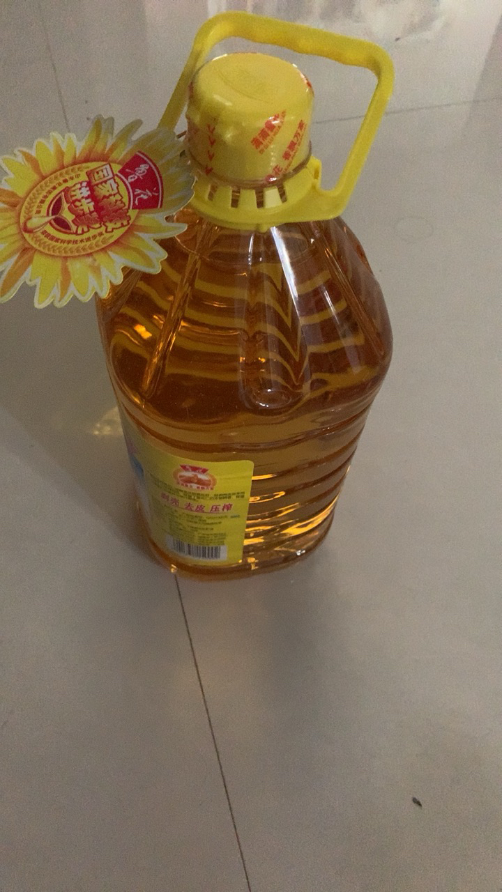 鲁花压榨葵花仁油5L 物理压榨 桶装植物油葵花籽油 食用油晒单图