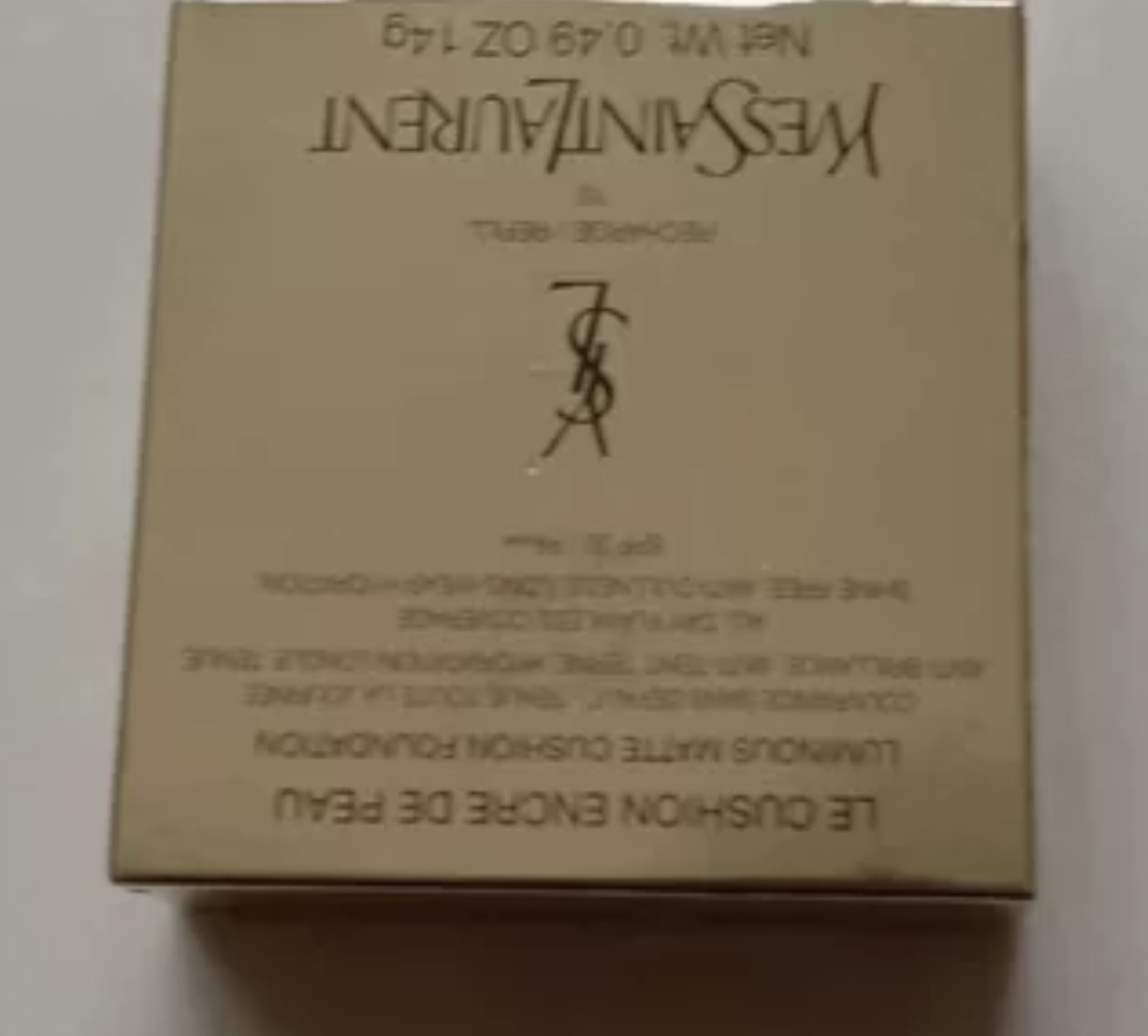 圣罗兰YSL全新高定粉气垫 粉皮革气垫粉底液B20#适合自然肤色 定妆服帖 情人节送女友送情人晒单图