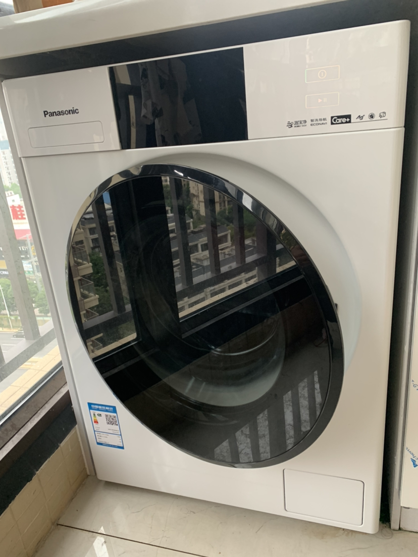 松下(Panasonic)10公斤全自动滚筒洗衣机白月光4.0光动银除菌除毛智能投放泡沫净祛顽渍XQG100-N531T晒单图