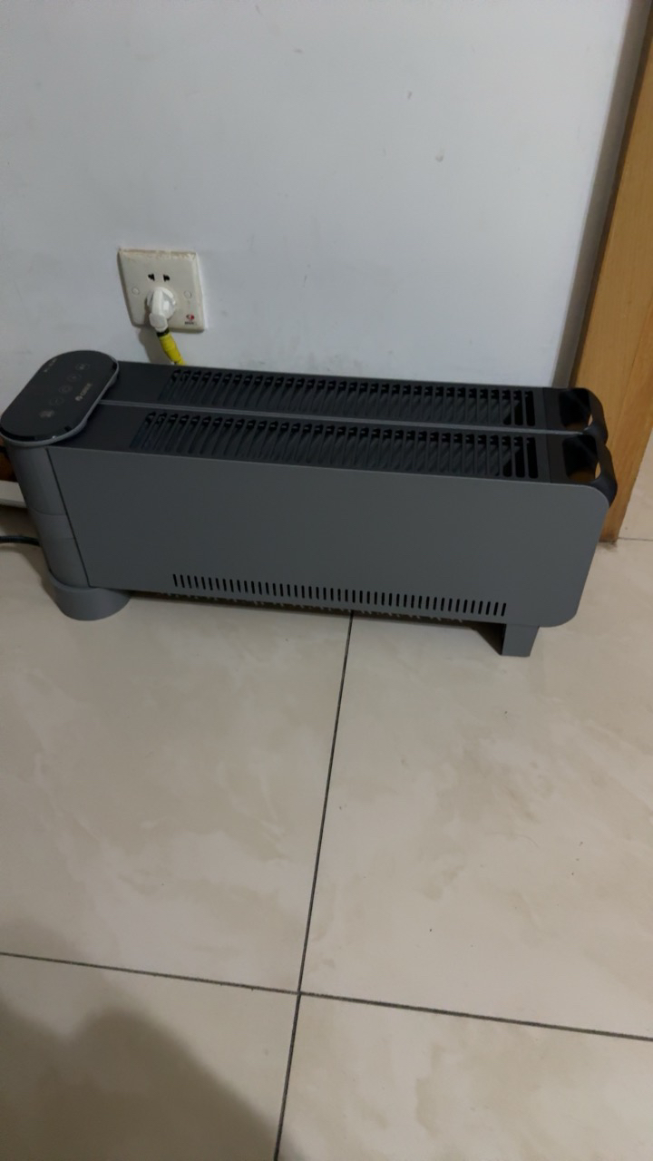 格力(GREE)踢脚线取暖器 NJE-S6024Ba家用石墨烯远程遥控IPX4级防水电暖气片家用大面积速热移动地暖风机晒单图