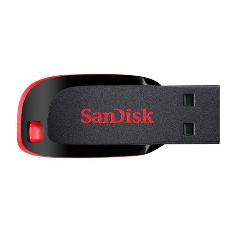 闪迪(SanDisk)U盘16GB 酷刃CZ50 创意安全加密USB2.0优盘16G 黑色