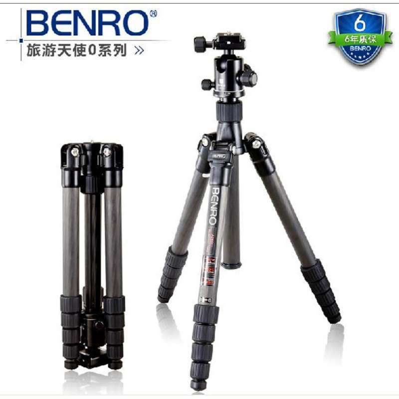 百诺Benro C1690TB0佳能尼康单反相机三脚架 反折 旅行碳纤维 旋钮式三脚架套装图片