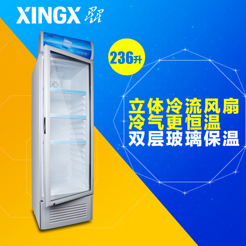 星星(XINGX)LSC-236C 236升立式展示柜冷藏保鲜冷柜冰吧商用冰柜冰箱