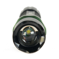 威迪瑞 LED强光户外手电筒远射防水手电带救生锤三档可调黑色0.3