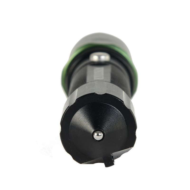 威迪瑞 LED强光户外手电筒远射防水手电带救生锤三档可调黑色0.3