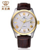 天王表(TIANWANG)商务沉稳大气机械表 自动男款 时尚休闲手表GS5749T/D