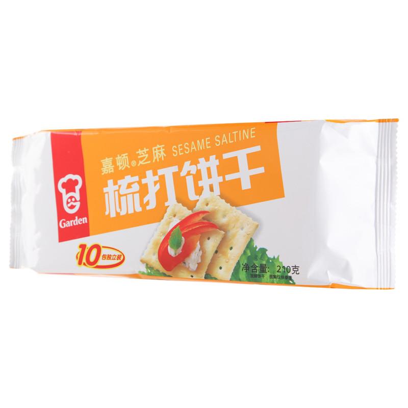 嘉顿 梳打饼干(芝麻)210g/袋