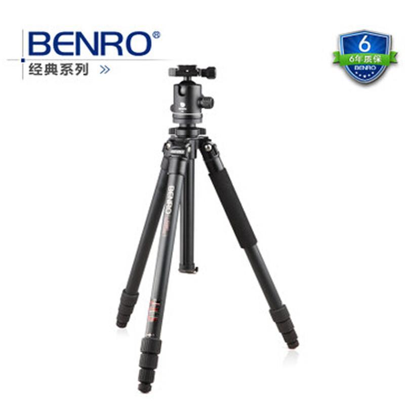 BENRO 百诺 A2580TB2 经典铝合金旋钮式脚架套装 专业 单反 相机 稳定型 三脚架折合高度635mm