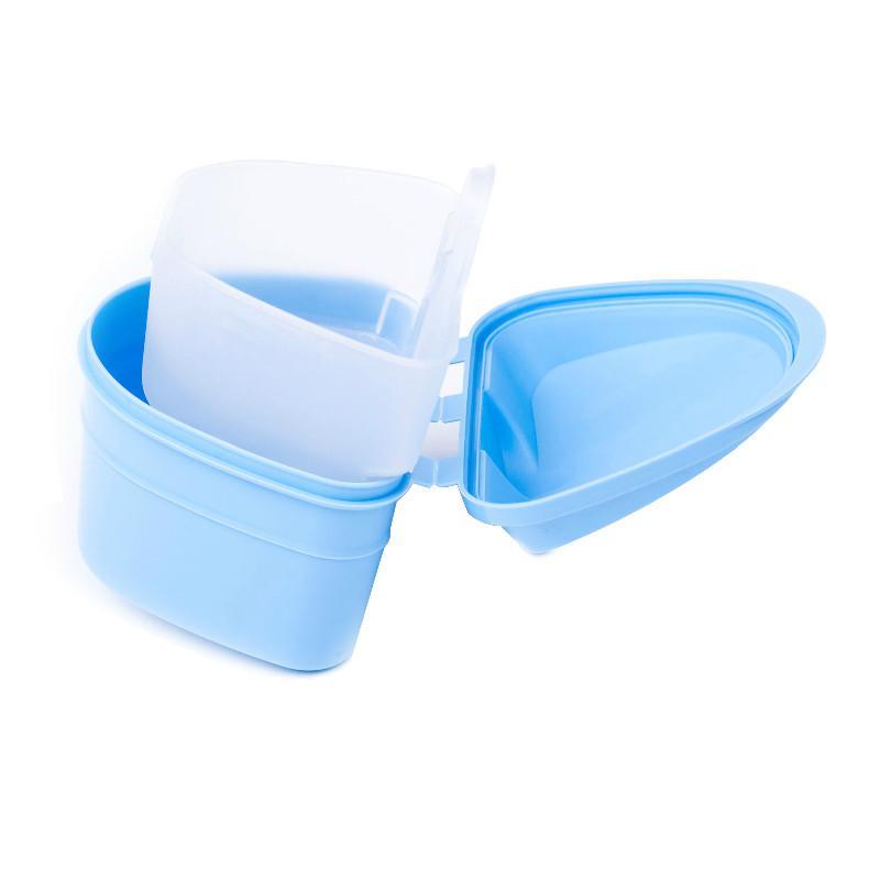 [义齿之家]雅克菱y-kelin假牙专用护理盒 隐形牙套 保持器 矫正器 放置收纳盒 假牙盒 浸泡假牙存放