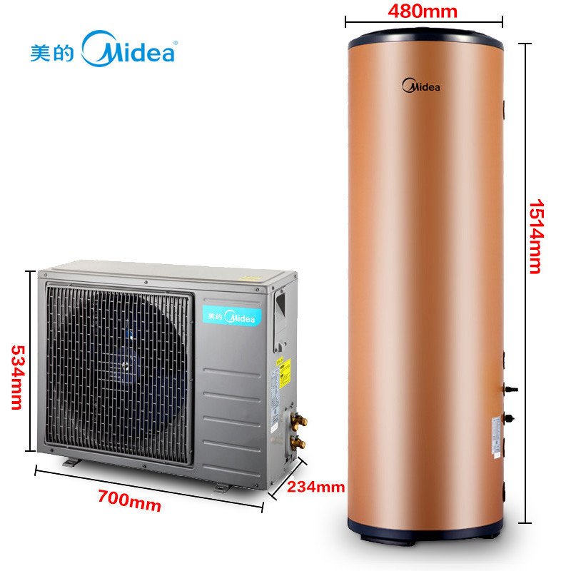 美的(Midea)KF66/150L-MI(E4)空气能热水器家用150升 空气源热泵电热水器(3-4人使用)保修6年